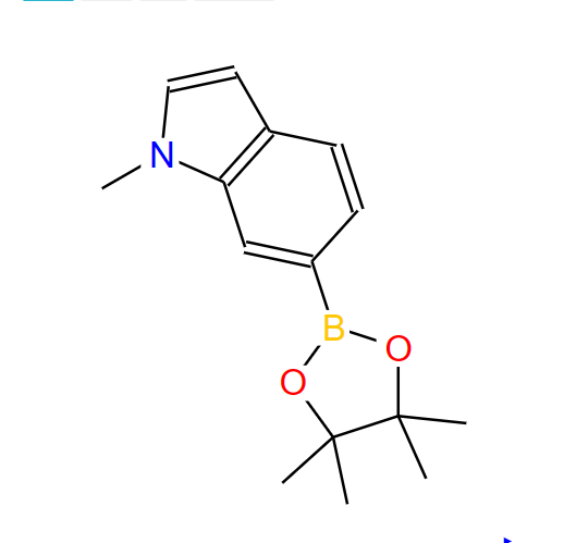 1-甲基- 6 -(4,4,5,5 -四甲基-1,3,2 - 二氧硼戊环-2-基)-1H -吲哚