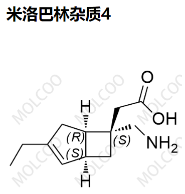 米洛巴林杂质4   米罗巴林杂质4 2-((1S,5R,6S)-6-(aminomethyl)-3-ethylbicyclo[3.2.0]hept-2-en-6-yl)acetic acid 