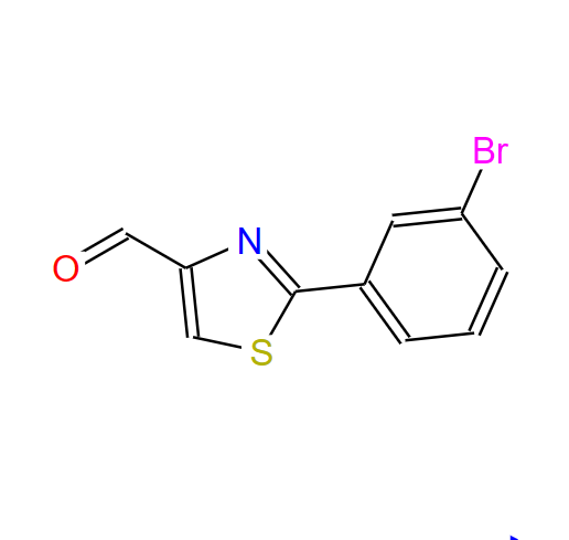  2-(3-溴苯基)-噻唑-4-甲醛