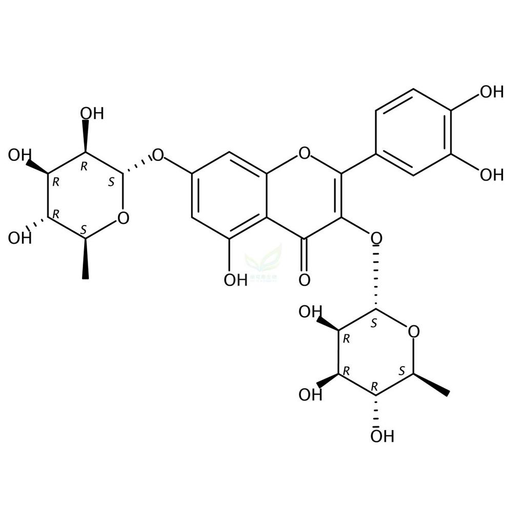 槲皮素-3,7-二-O-鼠李糖苷 