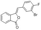 CAS 登录号：1423030-14-1, (Z)-3-(3-溴-4-氟苄亚基)异苯并呋喃-1(3H)-酮