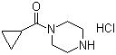 CAS 登录号：1021298-67-8, 1-(环丙基羰基)哌嗪盐酸盐