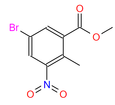 5-溴-2-甲基-3-硝基苯甲酸甲酯