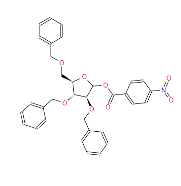 1-对硝基苯甲酸-2,3,5-三苄氧基-D-阿拉伯呋喃糖甙