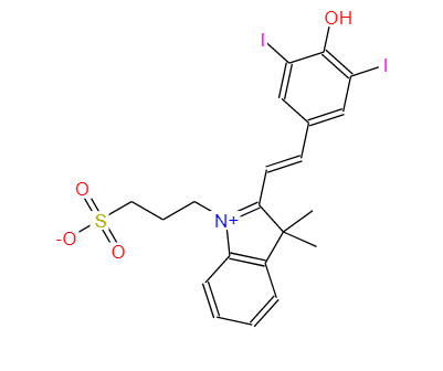 3-(2-(4-Hydroxy-3,5-diiodostyryl)-3,3-dimethyl-3H-indol-1-ium-1-yl)propane-1-sulfonate