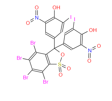 5', 5''-二硝基-3', 3''-二碘基-3,4,5,6-四溴酚磺酞