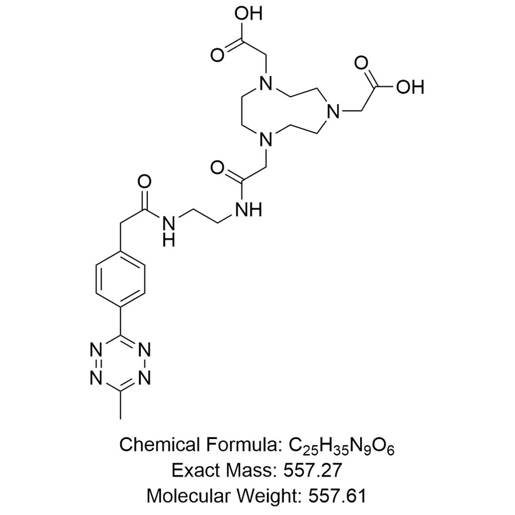 2,2'-(7-(2-((2-(2-(4-(6-methyl-1,2,4,5-tetrazin-3-yl)phenyl)acetamido)ethyl)amino)-2-oxoethyl)-1,4,7-triazonane-1,4-diyl)diacetic acid