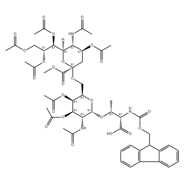 189561-77-1，Fmoc-Thr(Me,Ac4Neu5Acα2-6Ac2GalNAcα)-OH