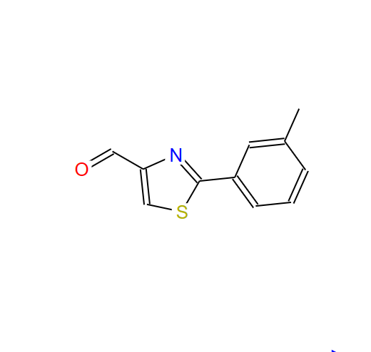 2-间甲苯-噻唑-4-甲醛