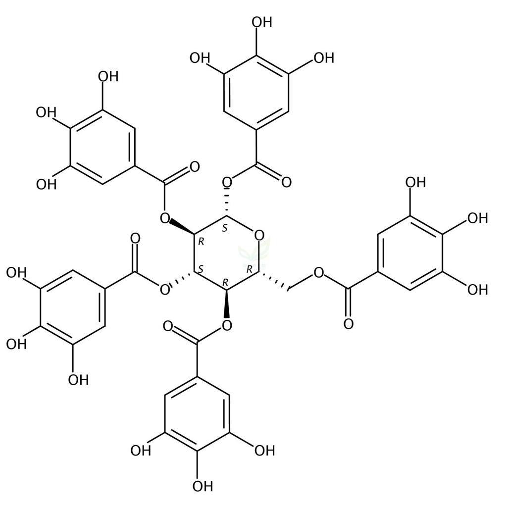 1,2,3,4,6-O-五没食子酰葡萄糖  14937-32-7