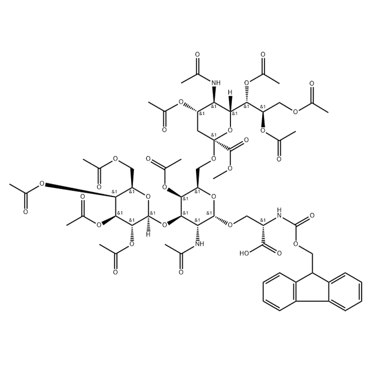 174783-91-6，Fmoc-Ser((Ac4Galβ1-3)Me,Ac4Neu5Acα2-6AcGalNAcα)-OH