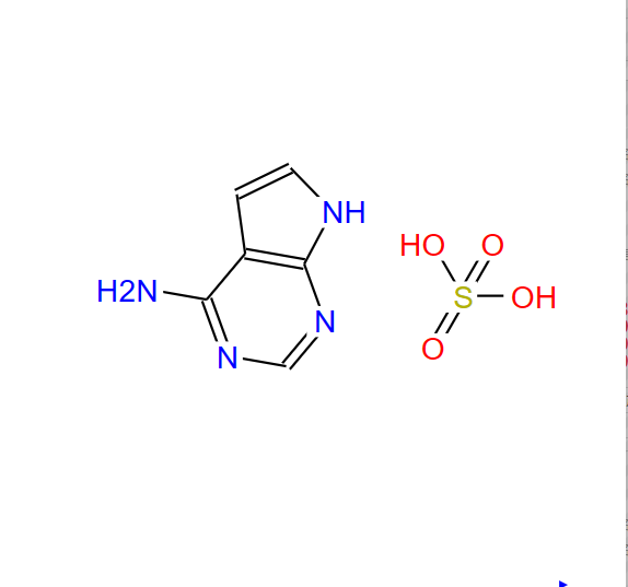 4-氨基-7H-吡咯并[2,3-D]嘧啶硫酸盐