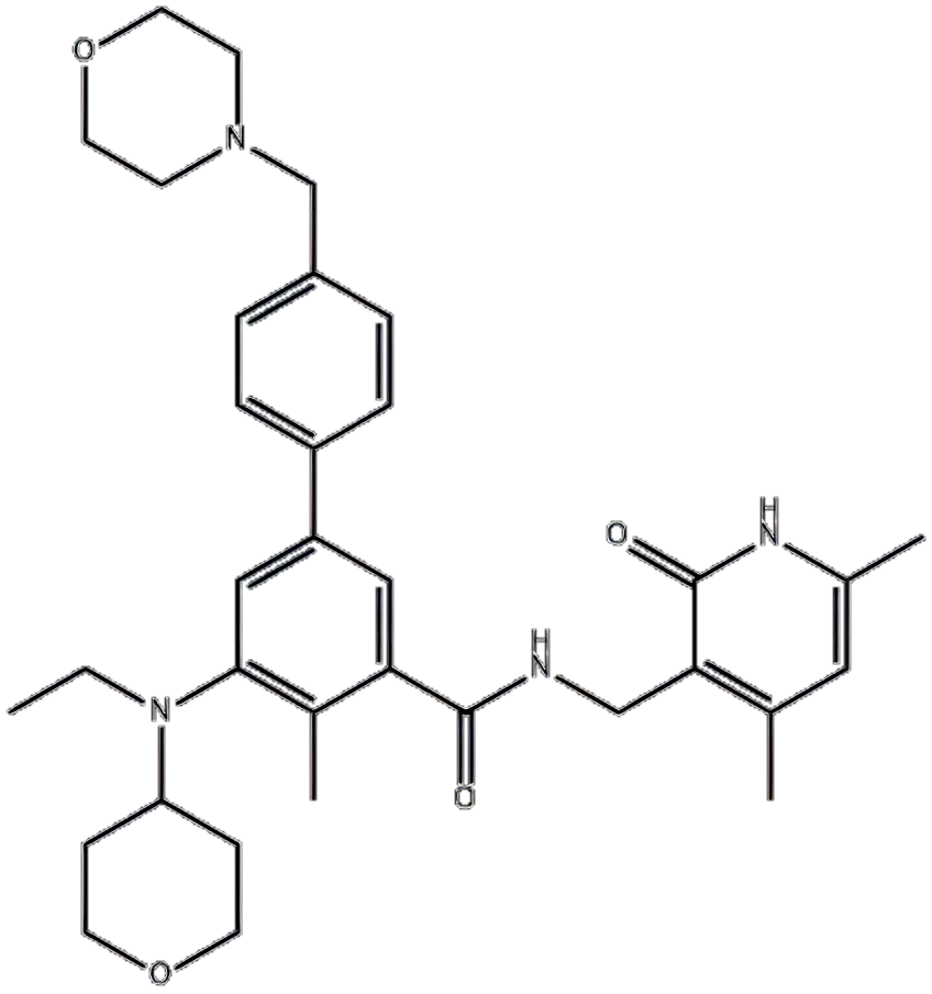 N-((4,6-二甲基-2-氧代-1,2-二氢吡啶-3-基)甲基)-5-(乙基(四氢-2H-吡喃-4-基)氨基)-4-甲基-4'-(吗啉-4-基甲基)-[1,1'-联苯]-3-甲酰胺