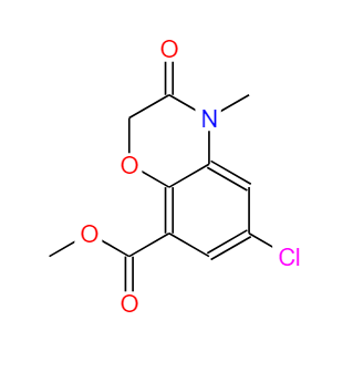 6-氯-3,4-二氢-4-甲基-3-氧代-2H-1,4-苯并恶嗪-8-羧酸甲酯 141761-83-3