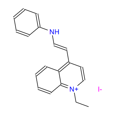 19487-71-9；1-乙基-4-[2-(苯基氨基)乙烯基]-喹啉鎓碘化物(1:1)