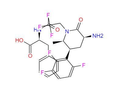 L-Phenylalanine, N-acetyl-, compd. with (3S,5S,6R)-3-amino-6-methyl-1-(2,2,2-trifluoroethyl)-5-(2,3,6-trifluorophenyl)-2-piperidinone (1:1)