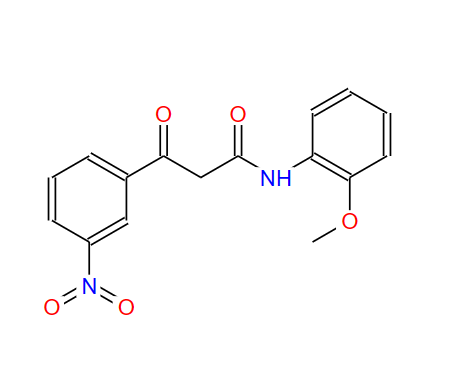 63134-28-1；N-（2-甲氧基苯基）-3-硝基苯甲酰乙酰胺