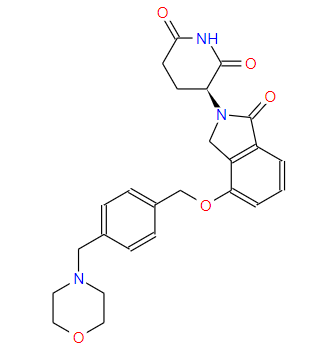 (S)-3-(4-((4-(吗啉基甲基)苄基)氧基)-1-氧代异吲哚啉-2-基)哌啶-2,6-二酮