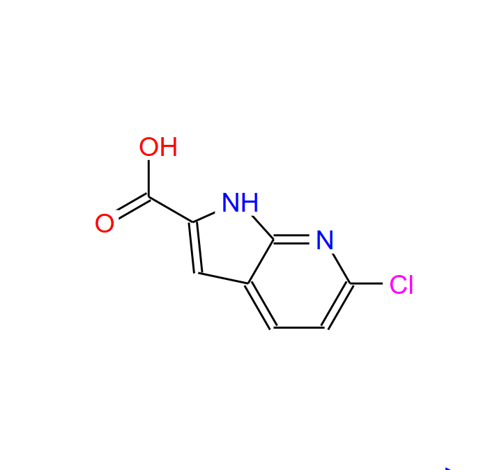 6-氯-1H-吡咯并[2,3-B]吡啶-2-甲酸