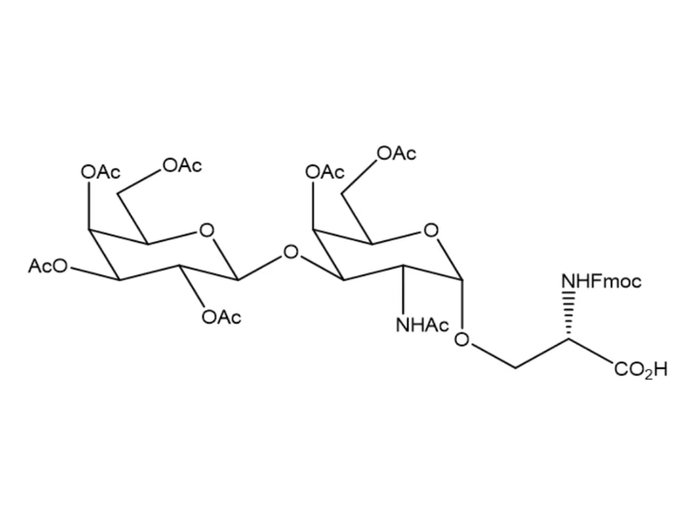 O-[4,6-二-O-乙酰基-2-(乙酰氨基)-2-脱氧-3-O-(2,3,4,6-四-O-乙酰基-BETA-D-吡喃半乳糖基)-ALPHA-D-吡喃半乳糖基]-N-[芴甲氧羰基]-L-丝氨酸 125760-30-7