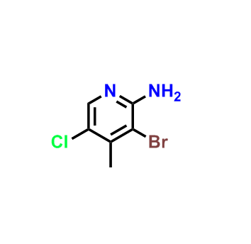 3-溴-5-氯-4-甲基吡啶-2-胺