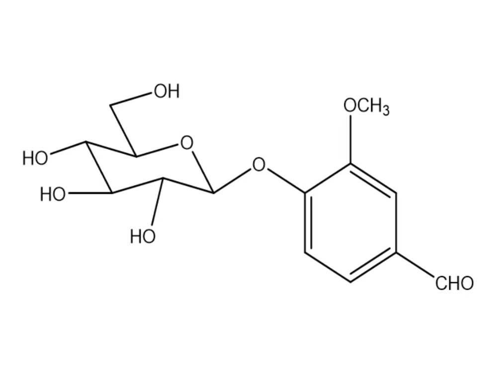 4-(β-D-葡萄糖基)-3-甲氧基苯甲醛 494-08-6