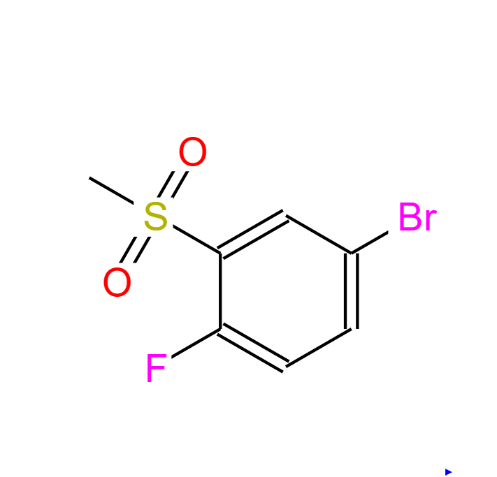 4-溴-1-氟-2-(甲基磺酰基)苯