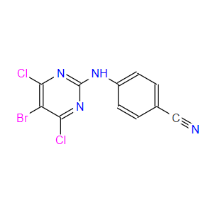 4-[(5-溴-4,6-二氯-2-嘧啶)氨基]苯甲腈