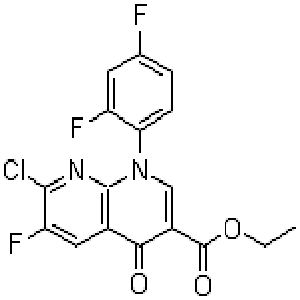 2,4-二氟苯基萘啶羧酸乙酯