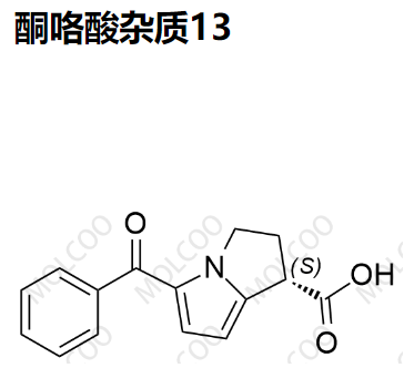 酮咯酸杂质13  66635-92-5   	C15H13NO3 