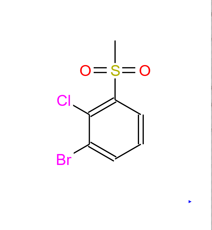 1-溴-2-氯-3-甲砜基苯