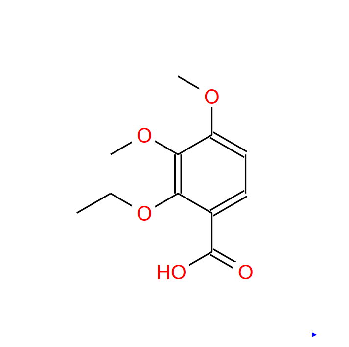 2-乙氧基-3，4-二甲氧基苯甲酸