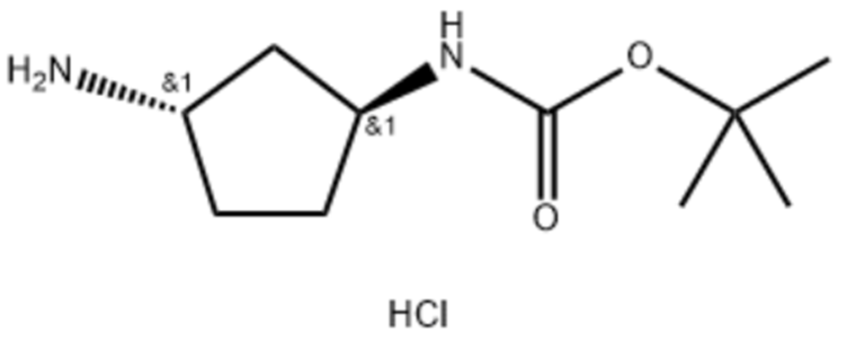 ((1R,3R)-rel-3-氨基环戊基)氨基甲酸叔丁酯盐酸盐