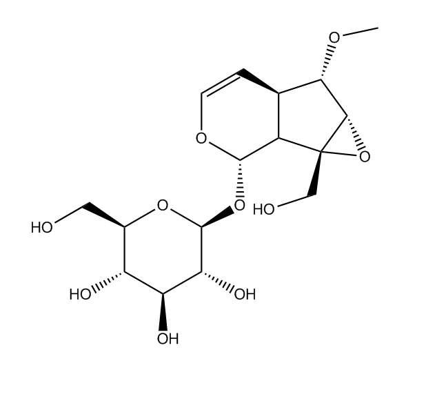 6-0-甲基梓醇 	1617-84-1  6-O-methylcatalpol