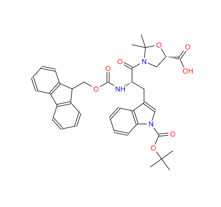 3-[(2S)-3-[(5S)-5-羧基-2,2-二甲基-3-恶唑烷基]-2-[[芴甲氧羰基]氨基]-3-氧代丙基]-1H-吲哚-1-羧酸叔丁酯