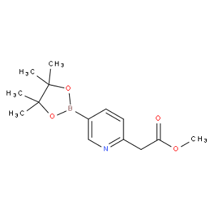 2-(5-(4,4,5,5-四甲基-1,3,2-二氧硼杂环戊烷-2-基)吡啶-2-基)乙酸甲酯 