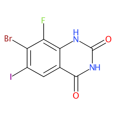 7-溴-8-氟-6-碘喹唑啉-2,4(1H,3H)-二酮