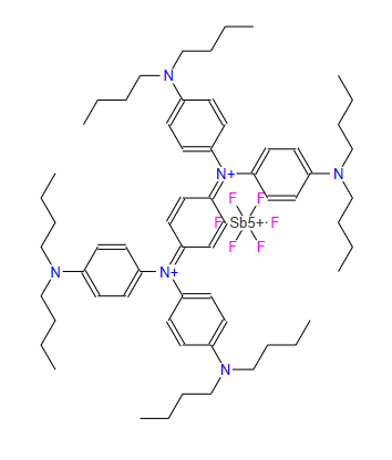 5496-71-9；N,N’-2,5-环己二烯-1,4-二基双[4-(二丁氨基)-N-[4-(二丁氨基)苯基]苯铵,双[(OC-6-11)-六氟锑酸盐(1-)]