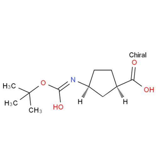 (-)-(1R,3S)-N-Boc-3-氨基环戊烷甲酸