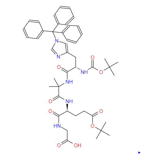 Boc-His(Trt)-Aib-Glu(OBtu)-Gly-OH