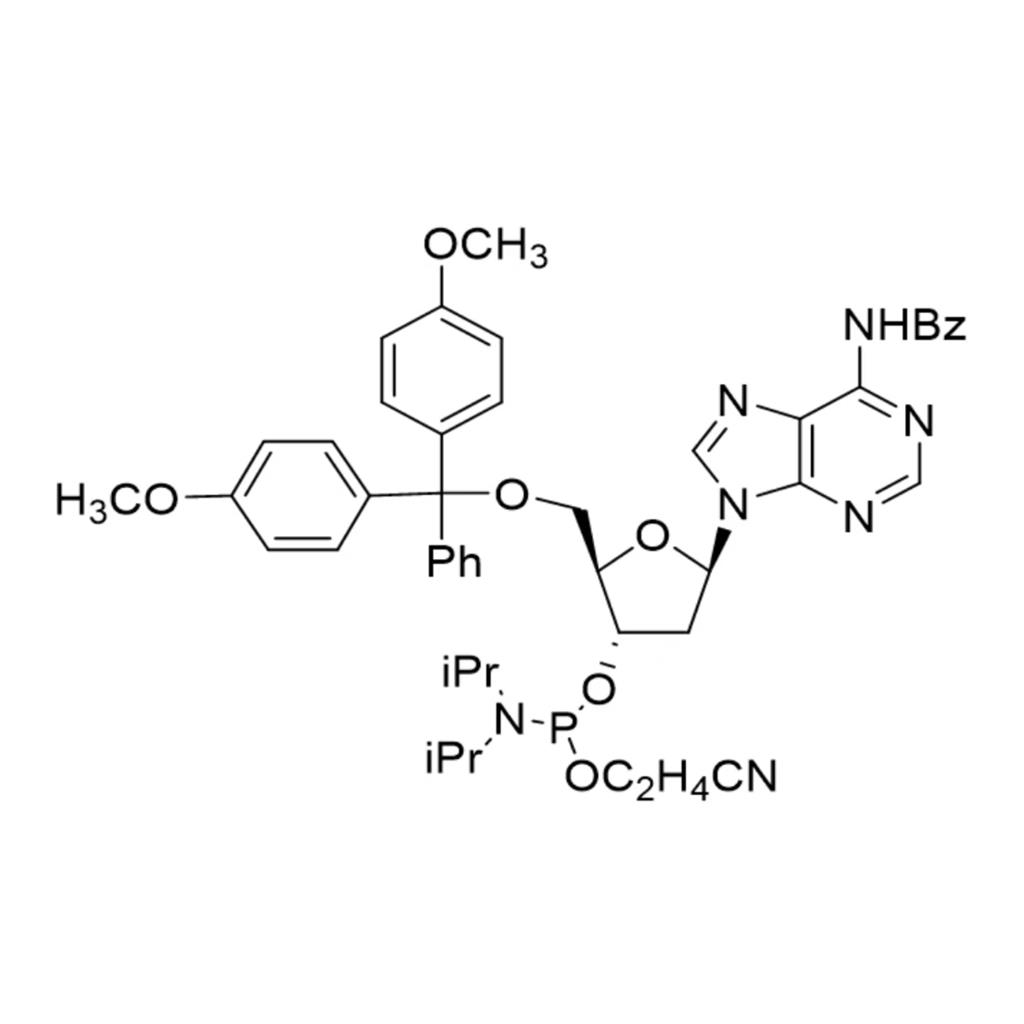 5'-O-(4,4'-二甲氧基三苯基)-N6-苯甲酰基-2'-脱氧腺苷-3'-(2-氰乙基-N,N-二异丙基)亚磷酰胺