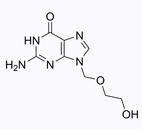 Acyclovir （Aciclovir） 是一种有效的口服抗病毒活性分子。