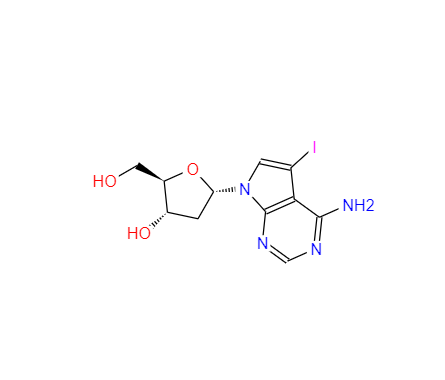 (2R,3S,5R)-5-(4-氨基-5-碘-7H-吡咯并[2,3-d]嘧啶-7-基)-2-(羟甲基)四氢呋喃-3-醇