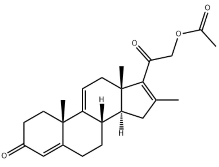 4，9（11），16-三烯-3，20-二酮，21-乙酰氧基-16-甲基-孕甾烷