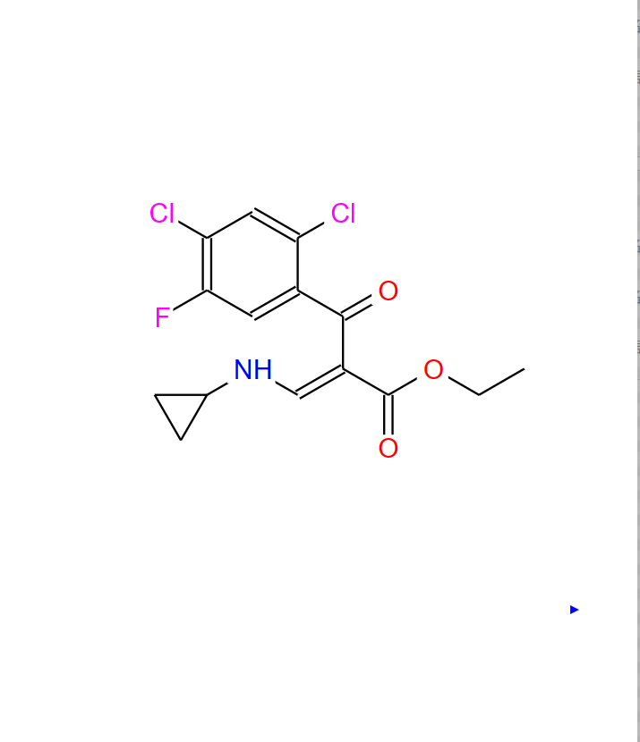 2-(2,4-二氯-5-氟苯甲酰基)-3-环丙胺基丙烯酸乙酯