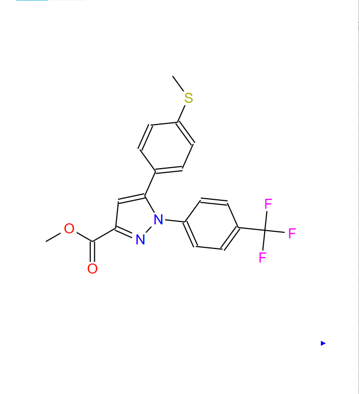 5-(4-(甲硫基)苯基)-1-(4-(三氟甲基)苯基)-1H-吡唑-3-羧酸甲酯