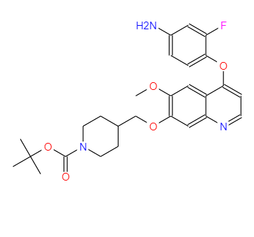 6-甲氧基-7-(N-BOC-4-哌啶甲氧基)-4-(2-氟-4-氨基-苯氧基)-喹啉