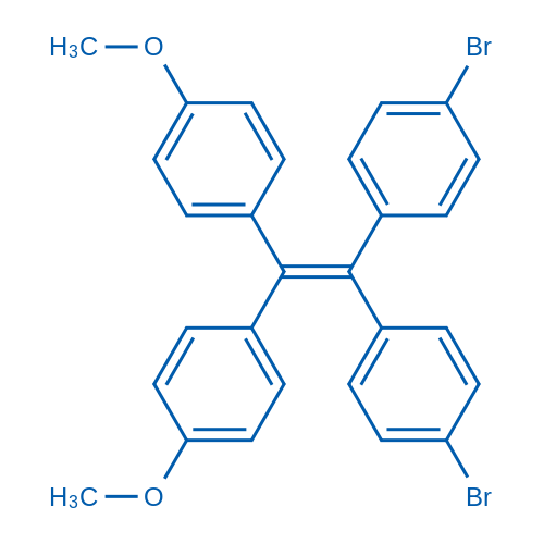 4,4'-(2,2-双(4-溴苯基)乙烯-1,1-二基)双(甲氧基苯)