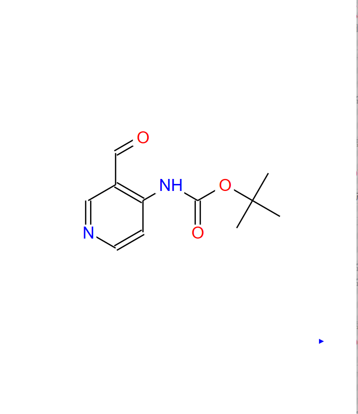 N-叔丁氧羰基-4-氨基-3-吡啶甲醛