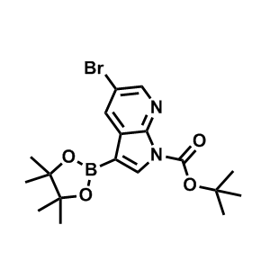 5-溴-3-(4,4,5,5-四甲基-1,3,2-二氧硼杂环戊烷-2-基)-1H-吡咯并[2,3-b]吡啶-1-羧酸叔丁酯